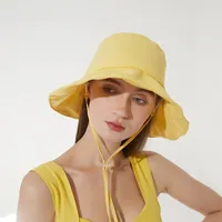 Sun Beach Fisherman Cap Women Travel Casual Buckte Hat Hat Ladies Summer Bob Panama Шляпа ветропроницаемая веревка солнцезащитная шляпа 220513
