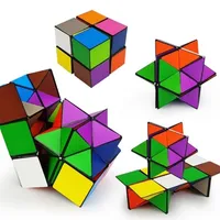 2 I 1 Yoshimoto Cube Magic Cube Infinite Cube Toy Relax Pussel Game For Children Adults EDC Flexicube 210804283p