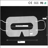 Maschera per occhio VR di protezione da 100 pezzi Maschera per gli occhi VR Nero Maschera non tessuta EyeMask Nero per occhiali VR 3D258T