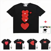 Men t shirt mens designer women t shirts Japanese High Quality Neck Cotton Loose Anti-Pilling Wrinkle Quick Dry Breathable sports tshirts red heart big love print A04