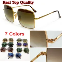 O occhiali da sole da sole da sole da sole da sole Designer Designer Square Design del marchio di lusso Uv400 Glass Gold Glass Len Vintage UV Protection Fashion