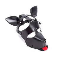 Juegos para cachorros para adultos Dog Dog Slave Hood Fetish Gay Bondage Mask Masks With Ear Toys Sexy Toys For Men Erotic Shop