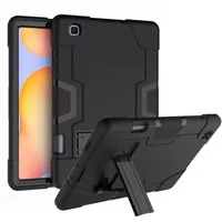 Hybrid Armor Shockproof Rugged Drop Protection Cover Case Built with Kickstand For Samsung Galaxy Tab S6 Lite 10 4 SM-P610 P294O