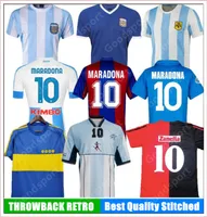 Retro 78 86 85 Maradona Soccer Jerseys 82 83 93 94 81 95 Boca M E S S I 87 Naples Napoli Football Shirt Kids Newells Old Boys Classic