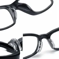 Lunettes de lunettes de lunettes de 2,5 mm Spectacles Signectes Anti-Slip Silicone Stick sur PADS NEZ 20 PAIR / LOT224B