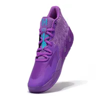 MB01 Purple Glimmer Queen City Men Basketball Shoes와 상자 고품질 키즈 스포츠 트레인 옥외 운동화 크기 7-12308N