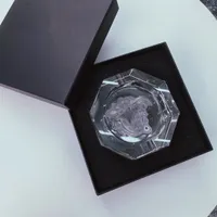 Kristallglas achteckiges Aschenbecher kreative Persönlichkeit 5 Arten von Farbmode exquisite Handwerkshausdekoration Aschenbecher