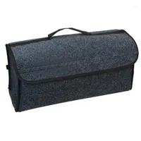 Car Organizer Storage Bag Foldable Soft Felt Trunk Box Boot Travel Tools Stowing Tidying Container 49 16 24cm