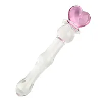 Ikoky Bucid анальные бусы кристалл мастурбатор для женского стекла фаллоимитатор вагинальные и стимуляция сексуальные игрушки женщины розовое сердце