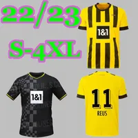 22 23 Dortmund Haaland Reus Soccer Jersey 2022 2023 1990限定版Bellingham Men Kids Reyna Brandt Emre Can Malen Guerreiro
