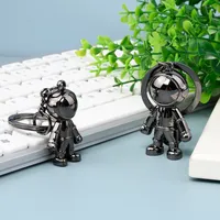 Medium Populaire Spaceman Keychain Metal Astronaut Key Chain Feestelijke herdenkingshanger Decoratie voor man vrouw
