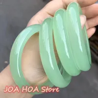 Fine Hewelry Truly Certified Natural A Grade Agate Chalcedony Bangle Ice Grape Round-bar Bracelet Handring Boutique Jewelry