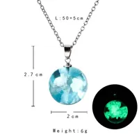 Pendant Necklaces Creative Handmade Ornament Blue Sky Baiyun Sen Transparent Spherical Resin Short NecklacePendant