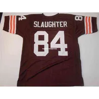 Coutume sur mesure # 84 Webster Slaughter Mitchell Ness Jersey Men de football masculin Rugby