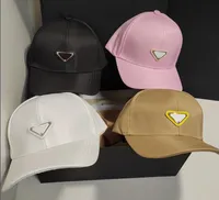 Nylon Baseball Ball hats Caps for men and Women 2022 New Designer Wide Brim Pink Black White bone Curved Casquette Snapback Sun Cap Hip hop Streetwear Hat