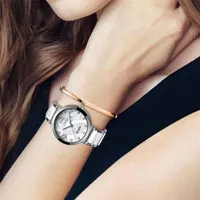 Avanadores de pulso Quartz de diamante prateado Mulheres relógios Sunkta Sunkta Aço inoxidável Cerâmica Vestido de moda Menina Bracelet WatchWatchwatch