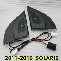 Dla Accent Solaris 2011 - 2018 Audio Audio Auto Auto Black Trójkąt Trójkąt głośniki trąbki Tweeter z drutem