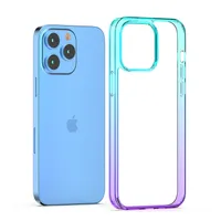 1.5MM Double Colors Gradient Acrylic Phone Cases For Motorola Moto G31 G41 G22 E7 E7i Power E6I E6S Transparent Clear TPU Shockproof Mobile Back Cover D1