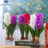 1 PCs di fiori di fiori artificiale con bulbi tavolo da casa bonsai in vaso per la casa decorazione per ufficio decorazione natale3016