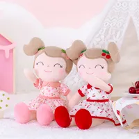 Gloveleya Toys de pelúcia Cherry Girl Plush Doll Presentes de pano bonecas Kids Rag Toy Criança 220505