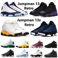 Jumpman 13 13S Mens Basketball Shoes Brave Blue Court Purple Obsidian Houndstooth Red Flint Del Sol Black Cat Hyper Royal Men Outdoor