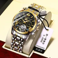Mens Luxury Mechanical Watches Waterproof Ceramic men business automatic watch Steel Wristwatch With gift box