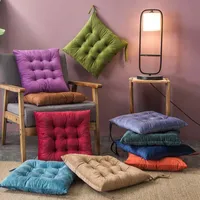 Yastık/dekoratif yastık mcao 16 inç kare pamuk sandalye pedi düz renk yastık yok koltuk geri dönüşümlü yastıklar ev ofis açık hava