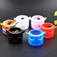 New Silicone Decorative Protection Non-slip Bottles Band Ring For Bulb Bubble Glass Tube Tank Cover Protective Vape Atomizer Universal Pyrex Fat Boy Convex Sleeve