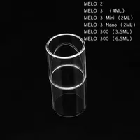 Sell Fit Eleaf MELO 2 3 300 Mini Nano 2ML 4ML 3.5ML 6.5ML Pyrex Glass Tube Replacement Bell cap Clear280O