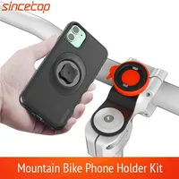 Mountain Bike Phone holder for 11Pro X MAX Xr 8plus 7 SE bicycle Mount Bracket Clip rotate Stand Kit With shockproof case316R