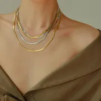 Collar Collar de cadena de serpientes Cadenas Mujer Collar Collier Bijoux Femme Collares Schmuck Jewelry Fashion Corean Vintage Gifthokers