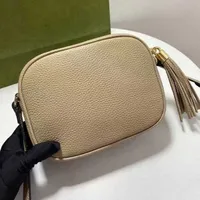 Shoulder Crossbody bags women handbags fashion woman purses Genuine Leather Soho disco Embossed interlocking tassel zipper messenger bag