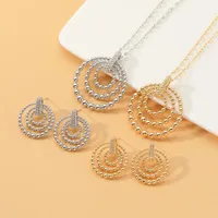 Earrings & Necklace Sale African Women Long Chain & Bridal Jewelry Sets Fashion Dubai Arabic Style Wedding Party Accessories