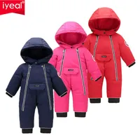 Iyeal Children Baby Clothes Winter Snowsuit Duck Down Ramper Outdoor Toddler Girls Saut trottoir pour garçons Kids Jumpsuit 1-4 ans 20102269p