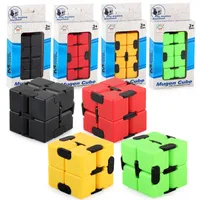 Fidget Toys Infinity Magic Cube Square Puzzle Sensory Toy Relieve Stress rolig handspel ångest Relief för vuxna barnfamilj Srds