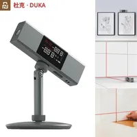 Smart Home Control Duka Li1 Laser Protractor Digital Inclinometer Angle Measure 2 I 1 Level Ruler Type-C laddningsmätning för2683
