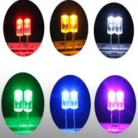 MIX 6colors Through Hole Flat Top Concave 5MM LED Diode Light Beads For Led strip christmas etc.271s