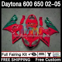 OEM Body for Daytona650 Daytona600 2002-2005 Bodywork 7dh.98 Daytona 650 600 cm3 600cc 650cc 02 03 04 05 Daytona 600 2002 2003 2004 2005 ABS Fairing Kit Blossy czerwony czerwony