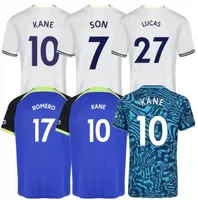 Kane Son 22 23 Richarlison Soccer Jersey Kulusevski Hojbjerg Spence Perisic Dier 2022 2023 Lucas Romero Tottenham Kit di calcio Shirt Third