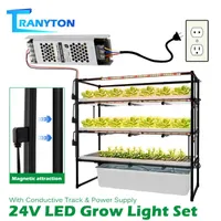 Grow Lights Indoor LED Light Strips 24V Bars For Cabinet Plant Full Spectrum Hydroponic Tubes With Conductive Track & Power SupplyGrow