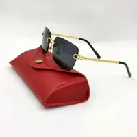 Modemarke Carti Herren Sonnenbrillen Designer Composite Metall Rahmen optische Rahmen Klassische rechteckige quadratische Gold Luxus Frauen Sonnenbrille