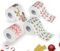 God jul servetter toalettpapper Creative Printing Pattern Series Roll of Papers mode Funny Novelty Gift Eco Friendly Portable SN4546