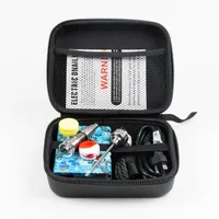 ポータブル喫煙Enail Electric Dab Nail Pen Rig Wax PID TC Box with Ti Titanium Domeless Coil Heater E Quartz Kit Silicone PAD283Z