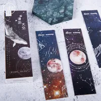 Bookmark 30 Pcs 1 Lot Roaming Space Paper Bookmarks For Books Share book Markers tab Books stationery