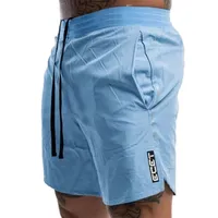 Men Fitness Bodybuilding Shorts Man Summer Gyms Souchoout Male Breatch Sports Sportswear Jogger Beach Pants courts 220614