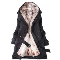여자 양모 재킷 전체 여성의 겨울 코트 저렴한 두꺼운 따뜻한 후드가있는 파카 외투 플러스 크기 xxxl for 281f