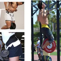 Gewichtheffen Sportriem met Iron Chain Gym Fitness Back Taille Ondersteuning Bescherming AvioD Letsel Power Training Riemen ZJ55