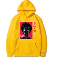 2021 Hot Japanese Anime Graphic Hoodies Men Mob Psycho 100 Sweatshirt للجنسين MA H220803
