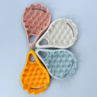 Cabezal de cepillo de limpieza de silicona de agua en forma de agua
