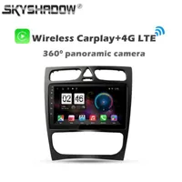 Player 360 6GB 128 GB Wireless CarPlay DSP Android 10.0 CAR DVD GPS Map WiFi Bluetooth 5.0 RDS Radio för CLK W209 W463 W208DVDVD